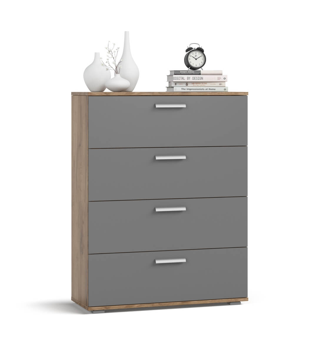 Комод Люкс Серый графит Крафт табачный 6999₽