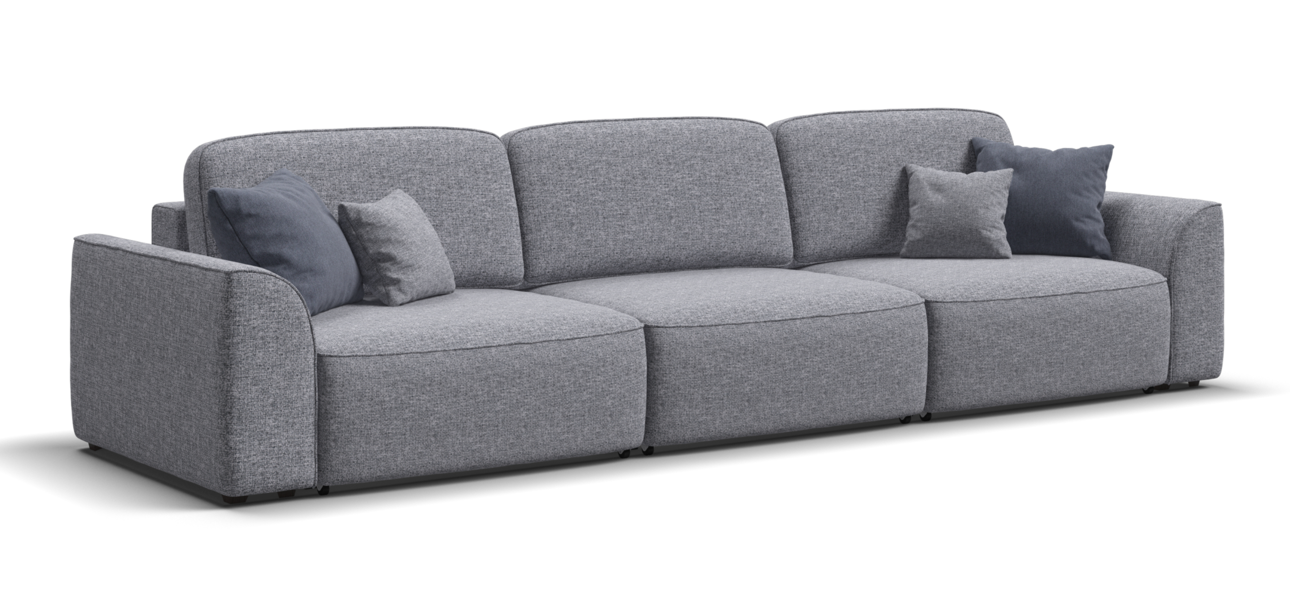 Диван Кинг Макс Рогожка Венто серый 68999₽