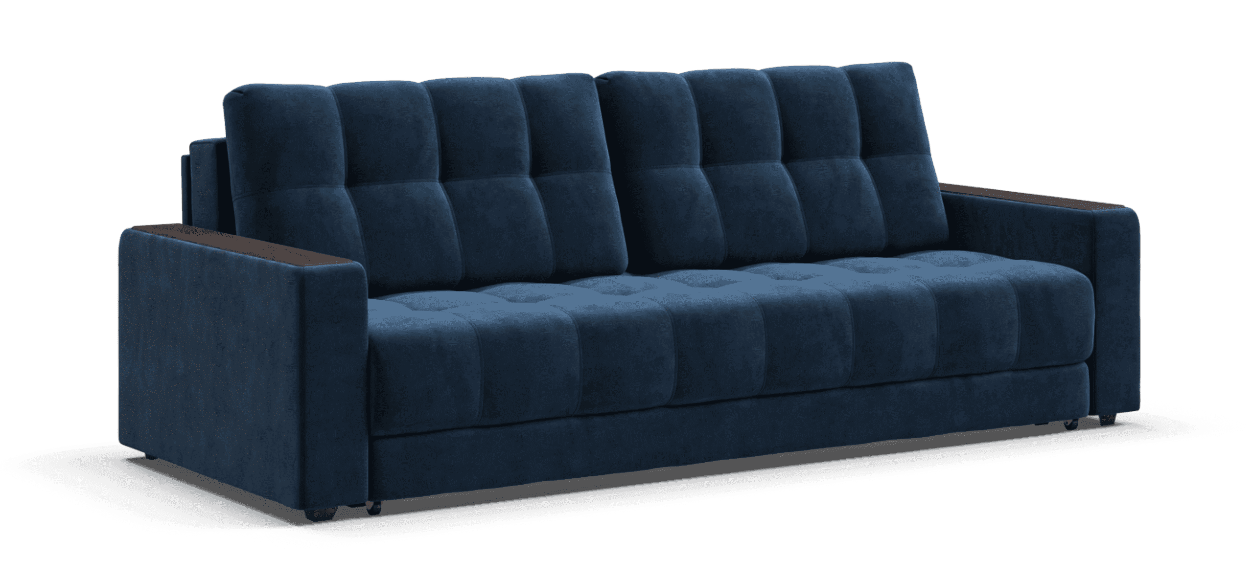 Диван Босс велюр Монолит синий