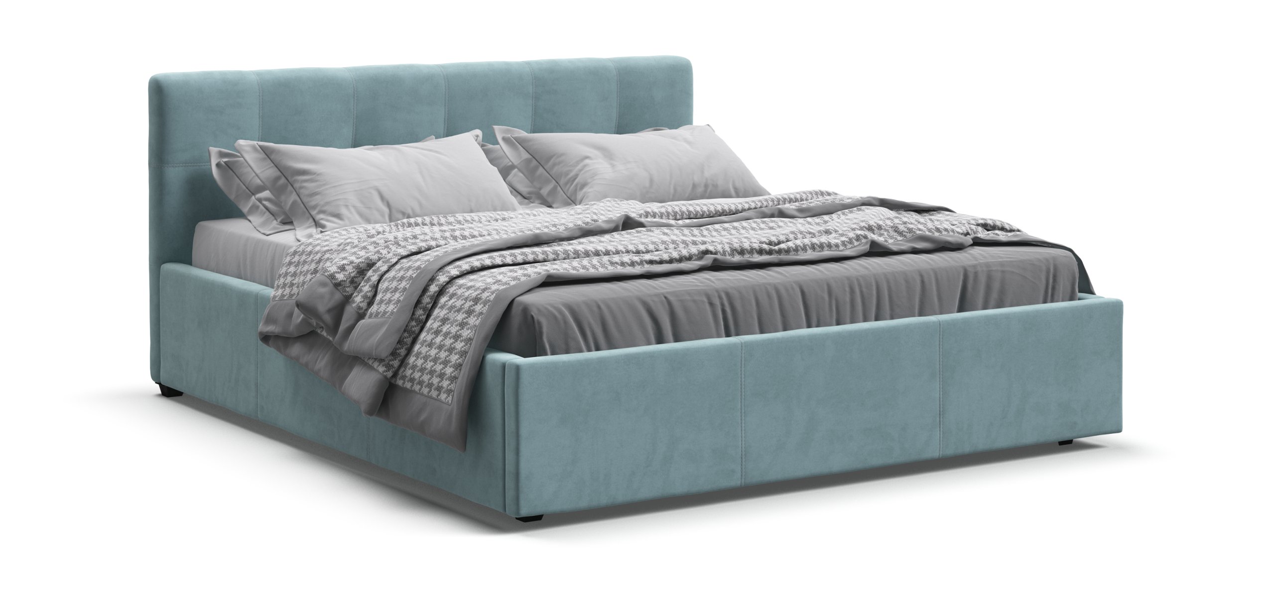 Белла КроватьПМ 160200 велюр Монолит аква 26999₽