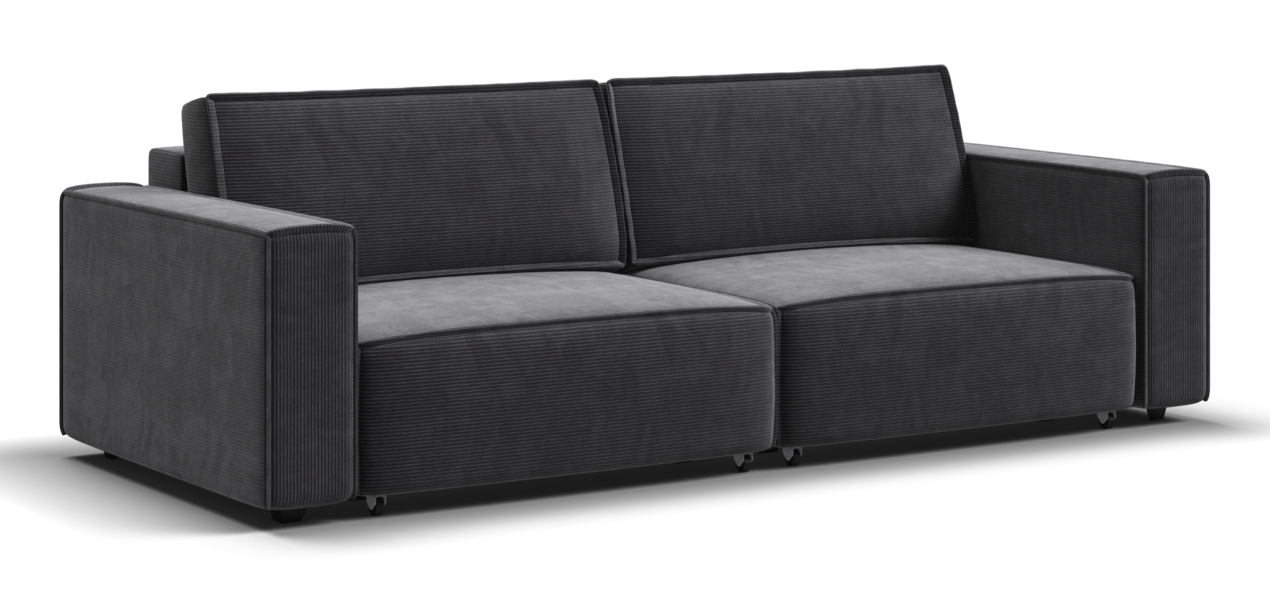 Диван Босс Софт Модуль Вельвет Корд графит 71000₽