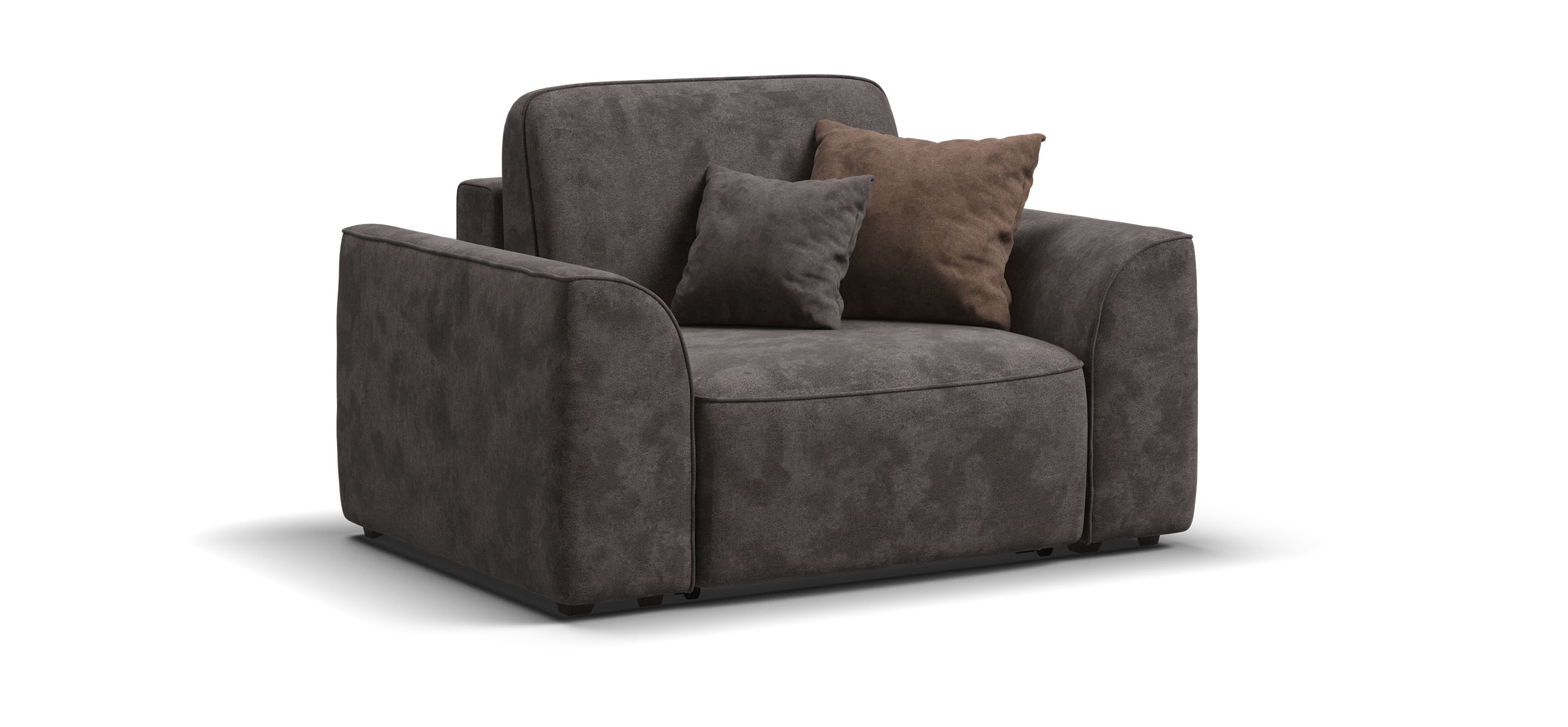 

Кресло Кинг Модуль велюр Алькантара серый