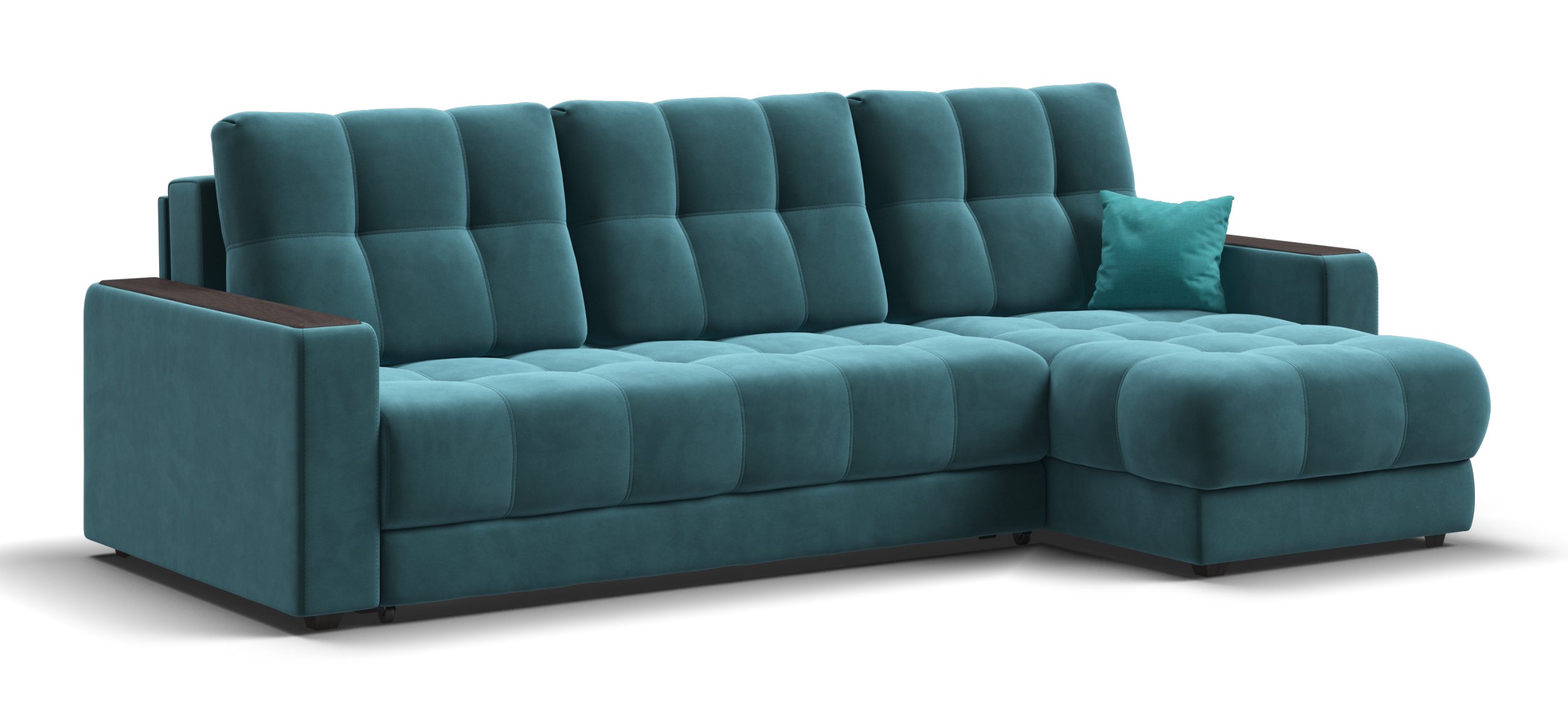 

Угловой диван Босс Классик велюр Монолит зеленый, Зелёный