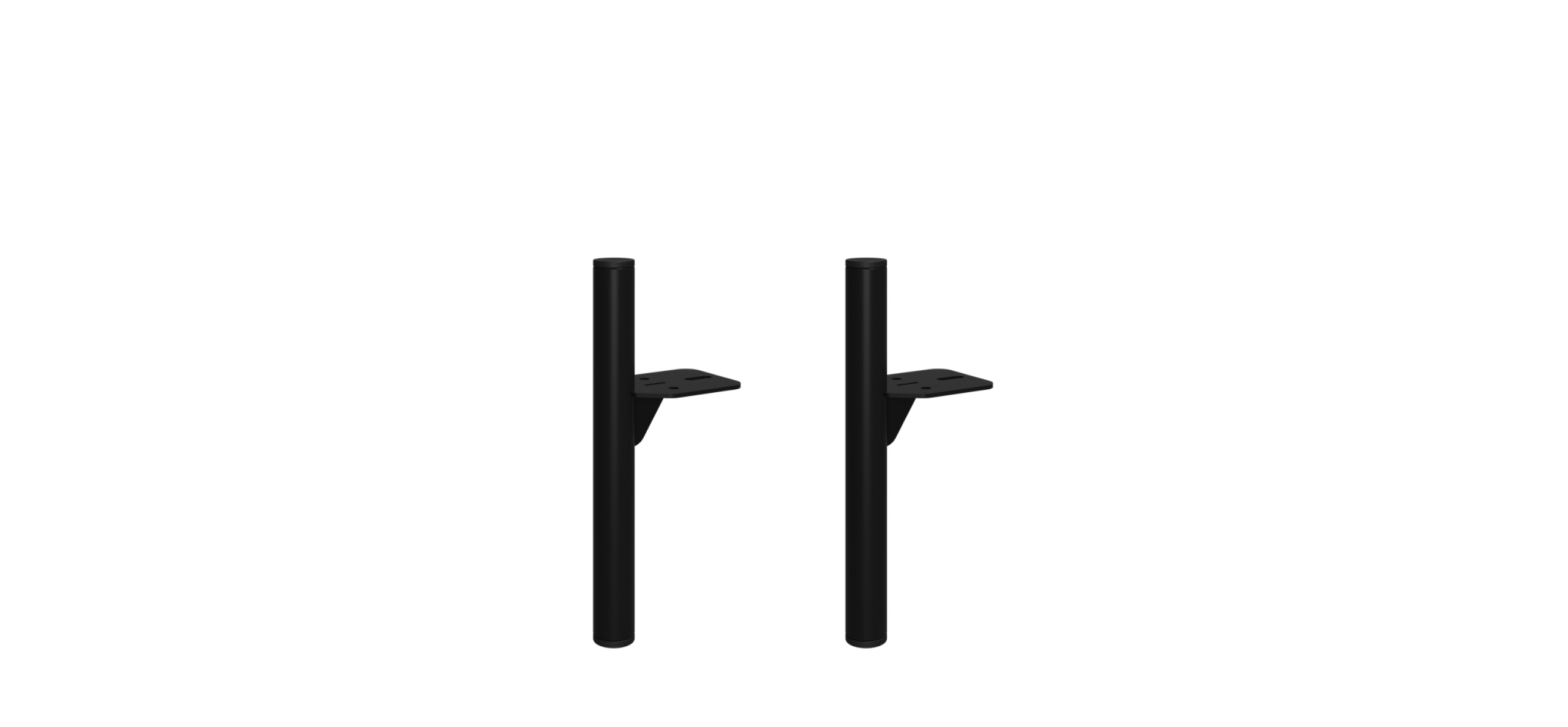 Опоры мебельные 4 шт Соло Ф 25х150 Черные 2400₽