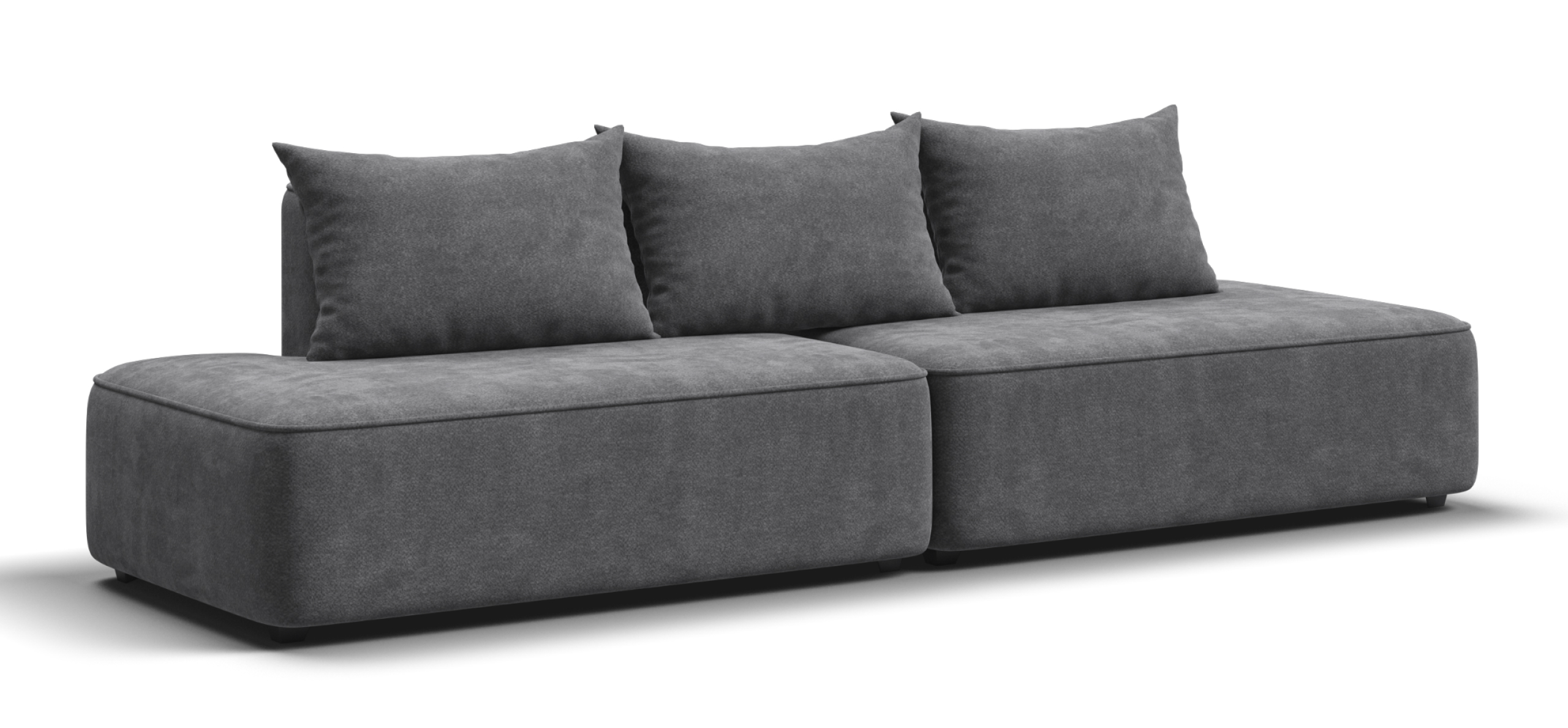 

Диван Кинг Твин Шенилл Клауд графит