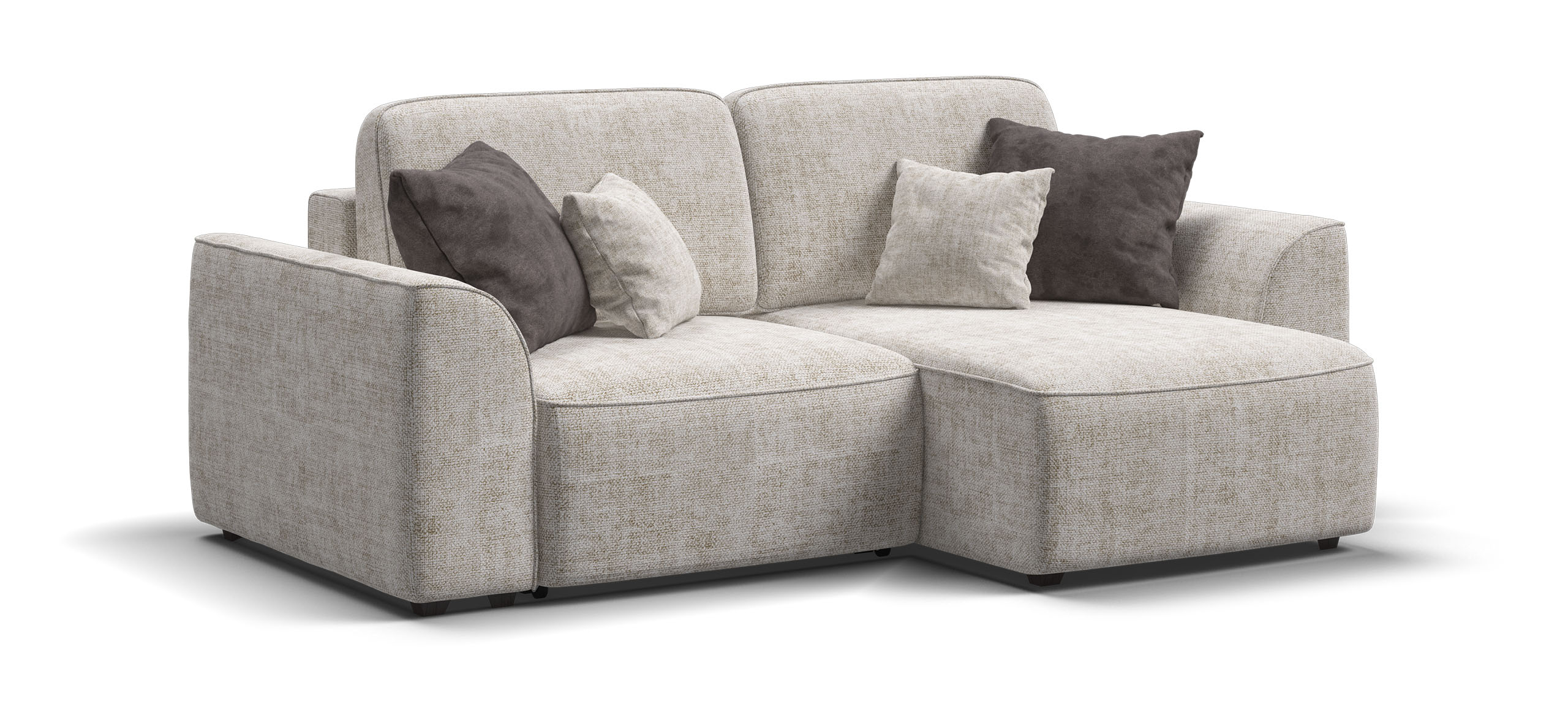 Угловой диван Кинг Модуль Шенилл Смарт кварц 66000₽