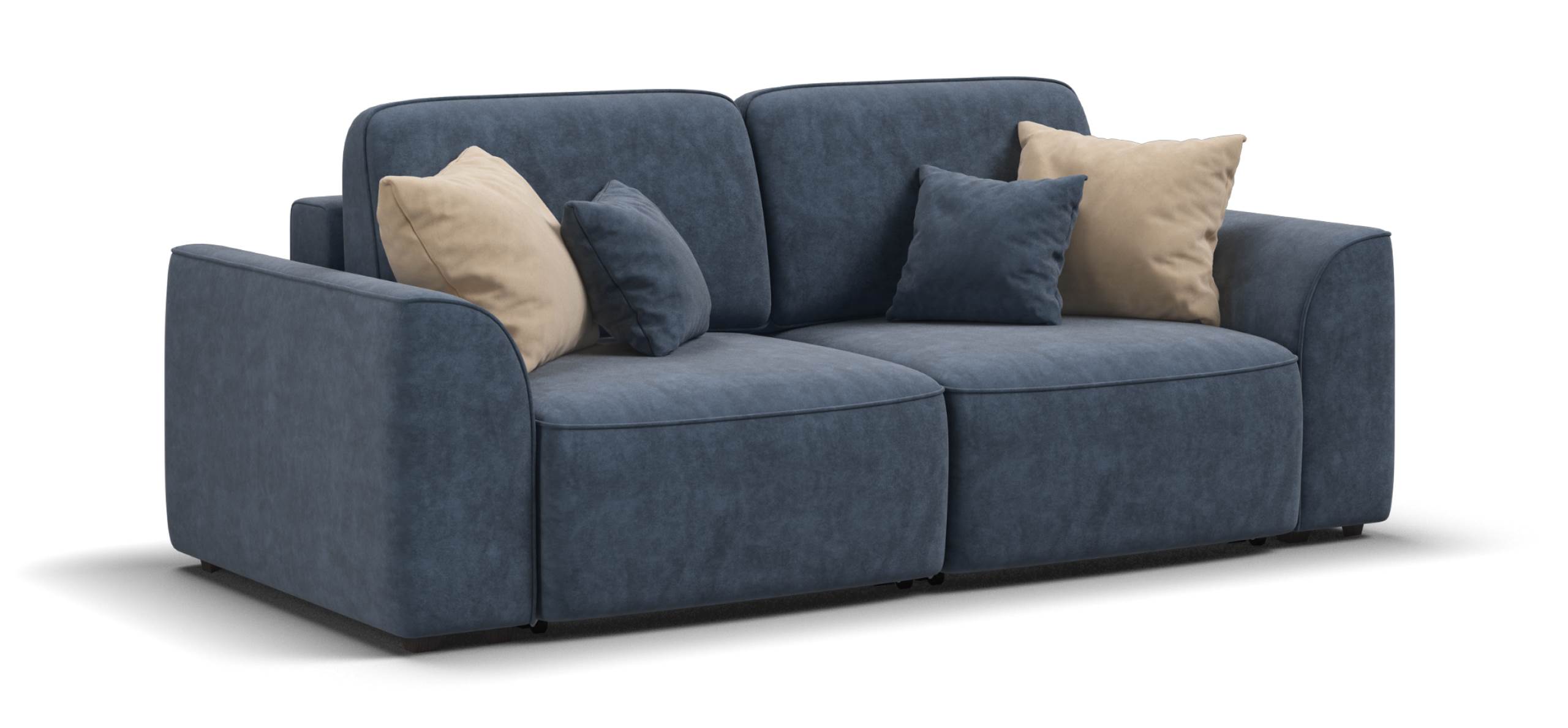 Диван Кинг Модуль Велюр Роял синий 66000₽