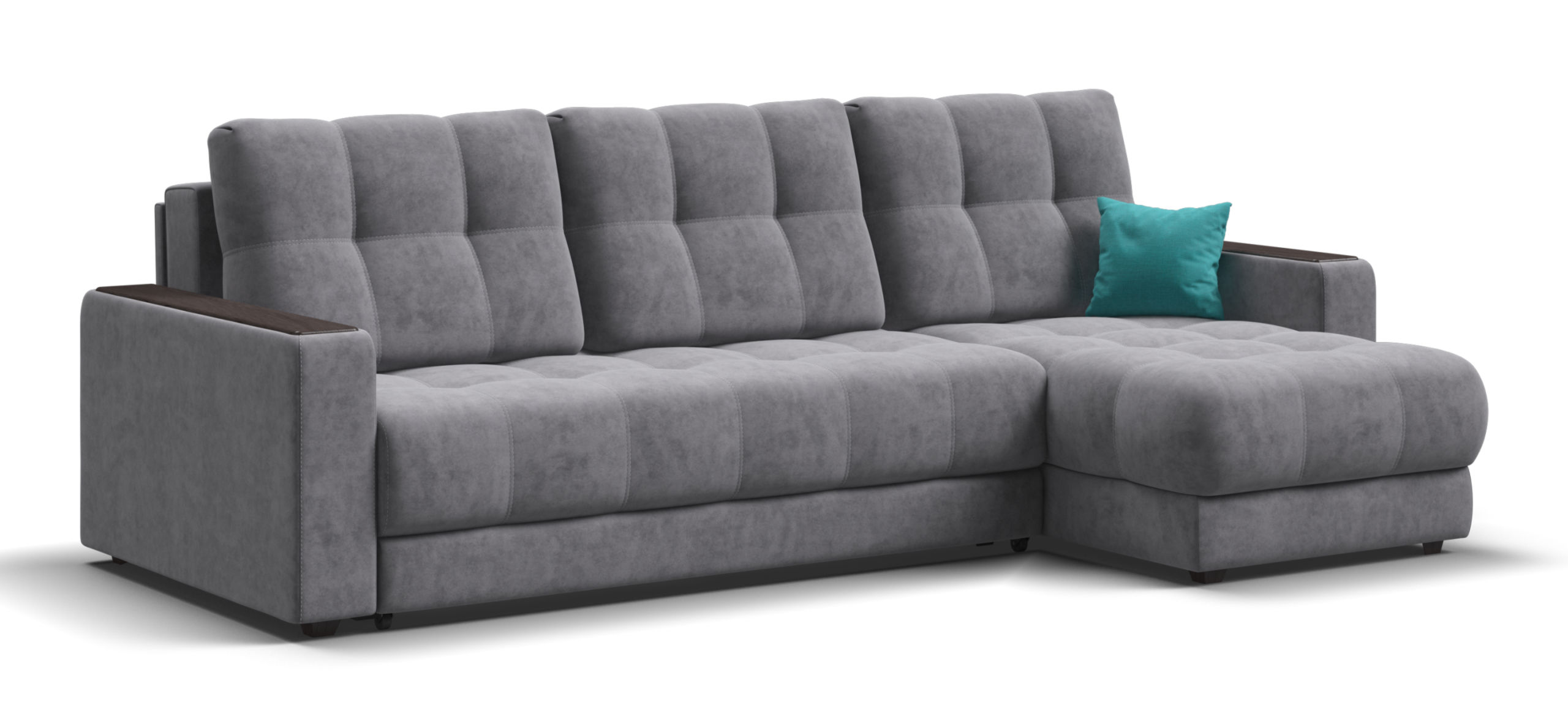 

Угловой диван Босс Классик велюр Роял агат