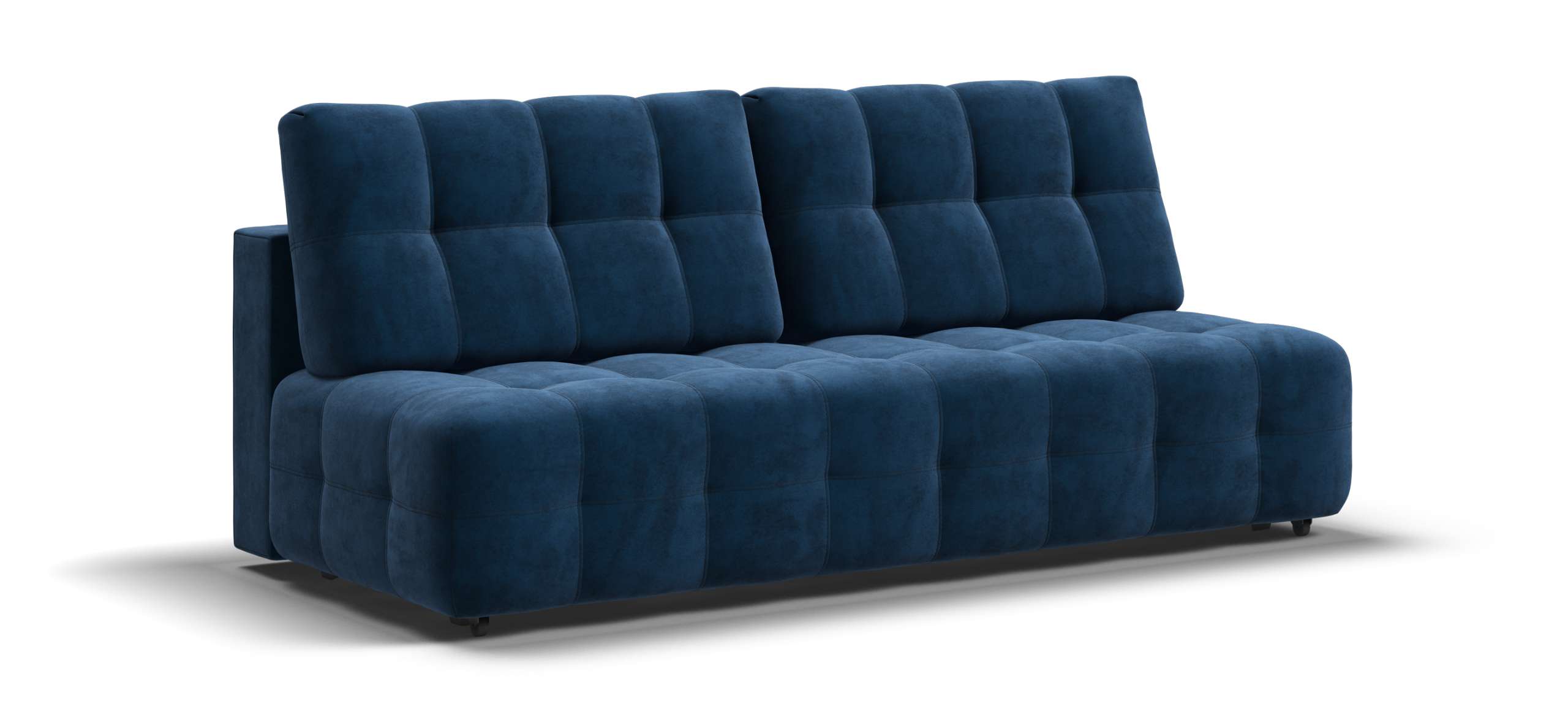 Диван Босс Мини велюр Монолит синий 37700₽