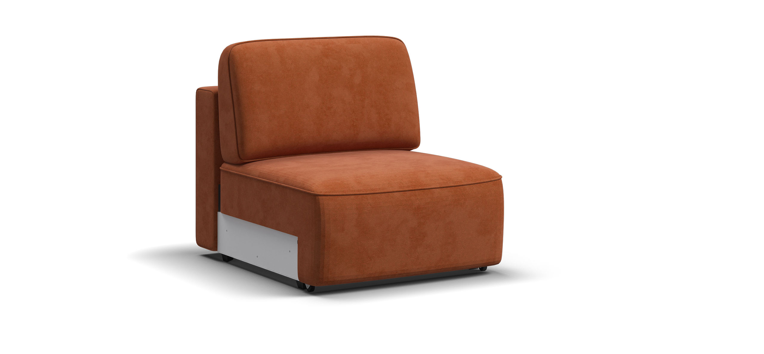 Кинг Модуль база сп место велюр Алькантара оранж 18999₽