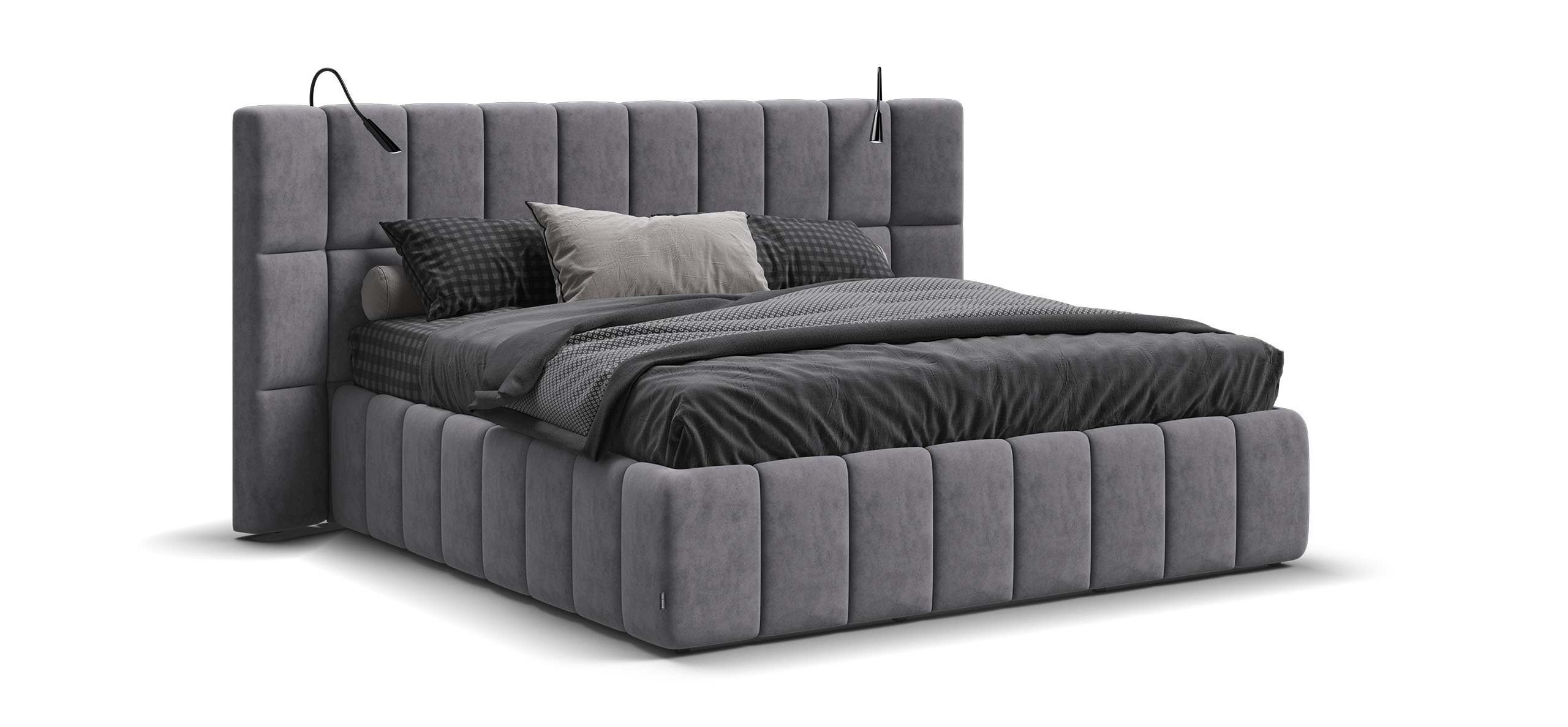 Босс ХО Кровать 180200 велюр Роял агат 119700₽