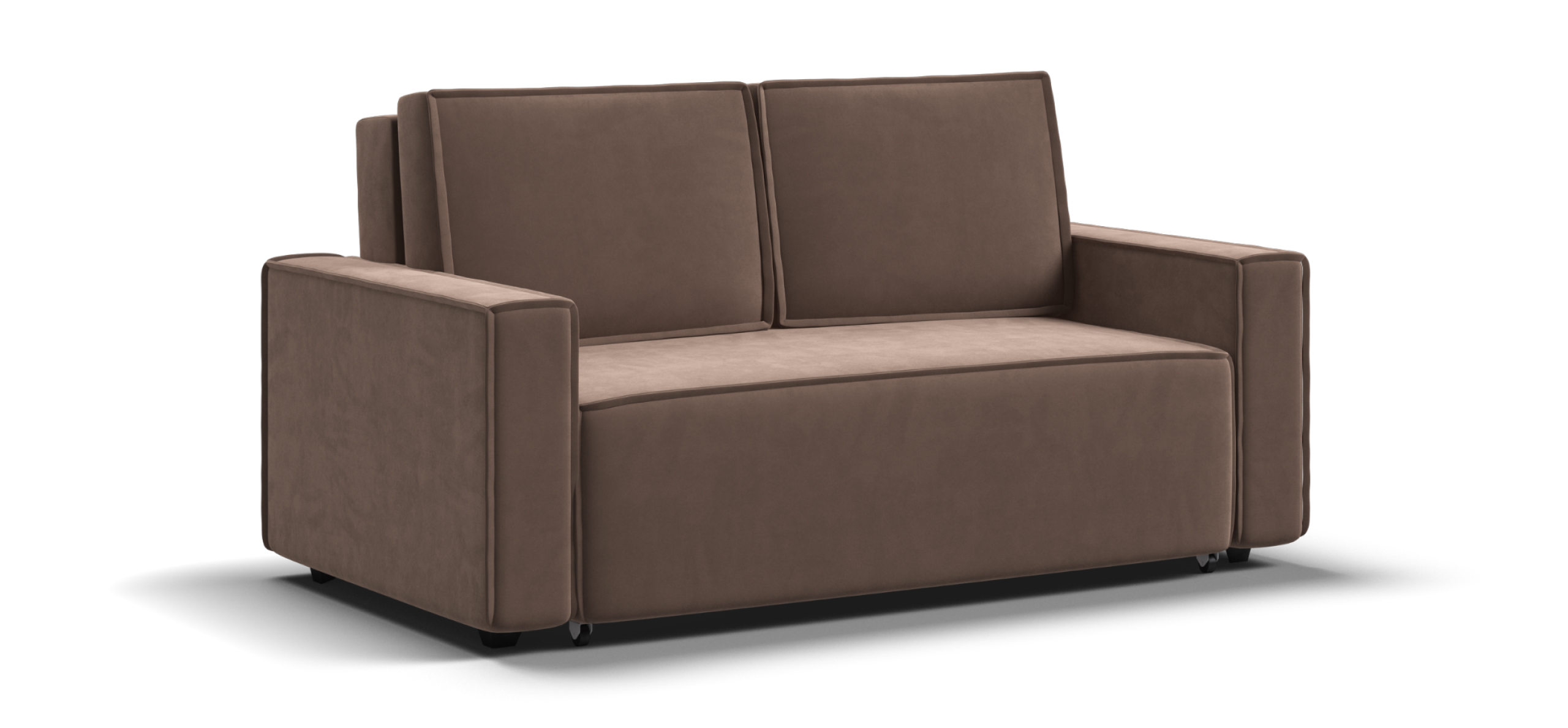 

Диван Норд двухместный велюр Монолит мокко