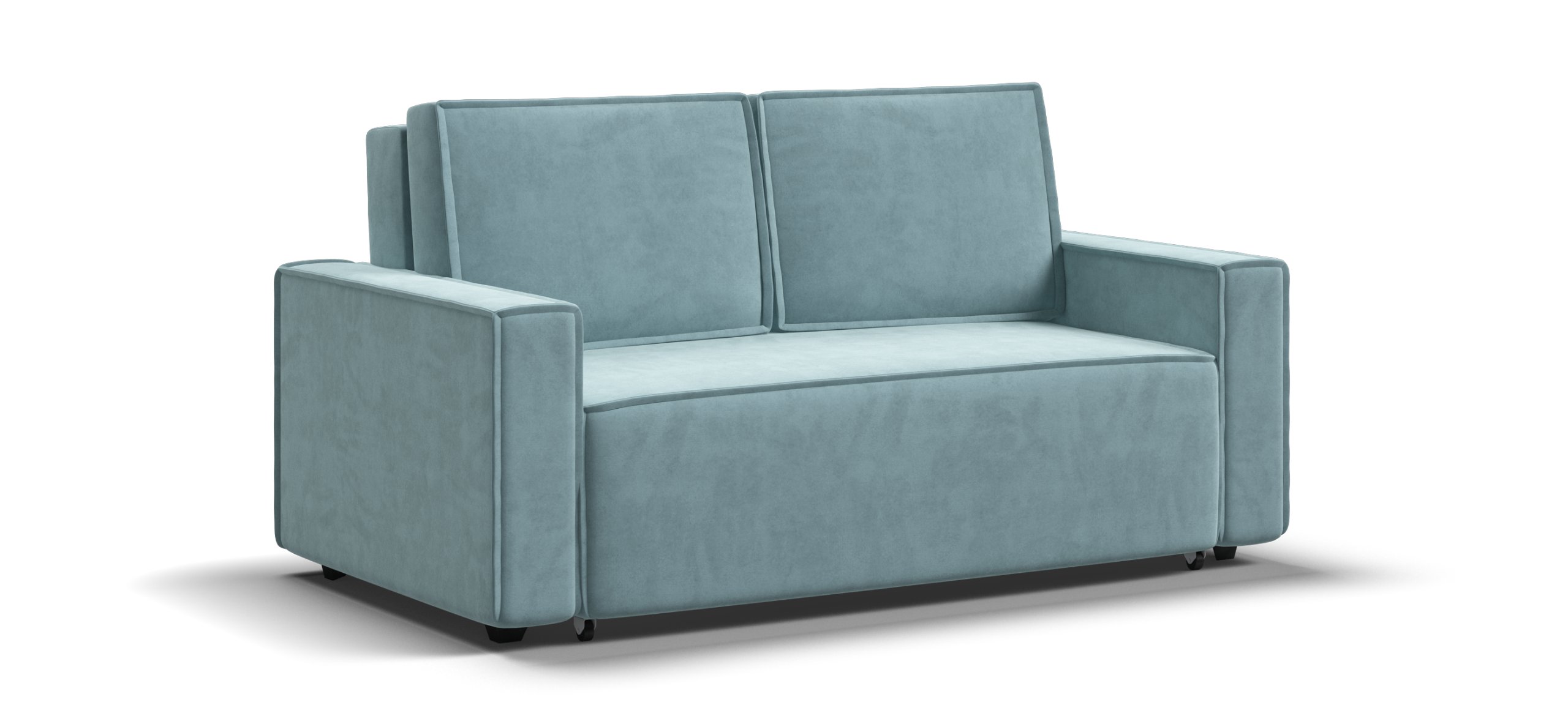 

Диван Норд двухместный велюр Монолит аква