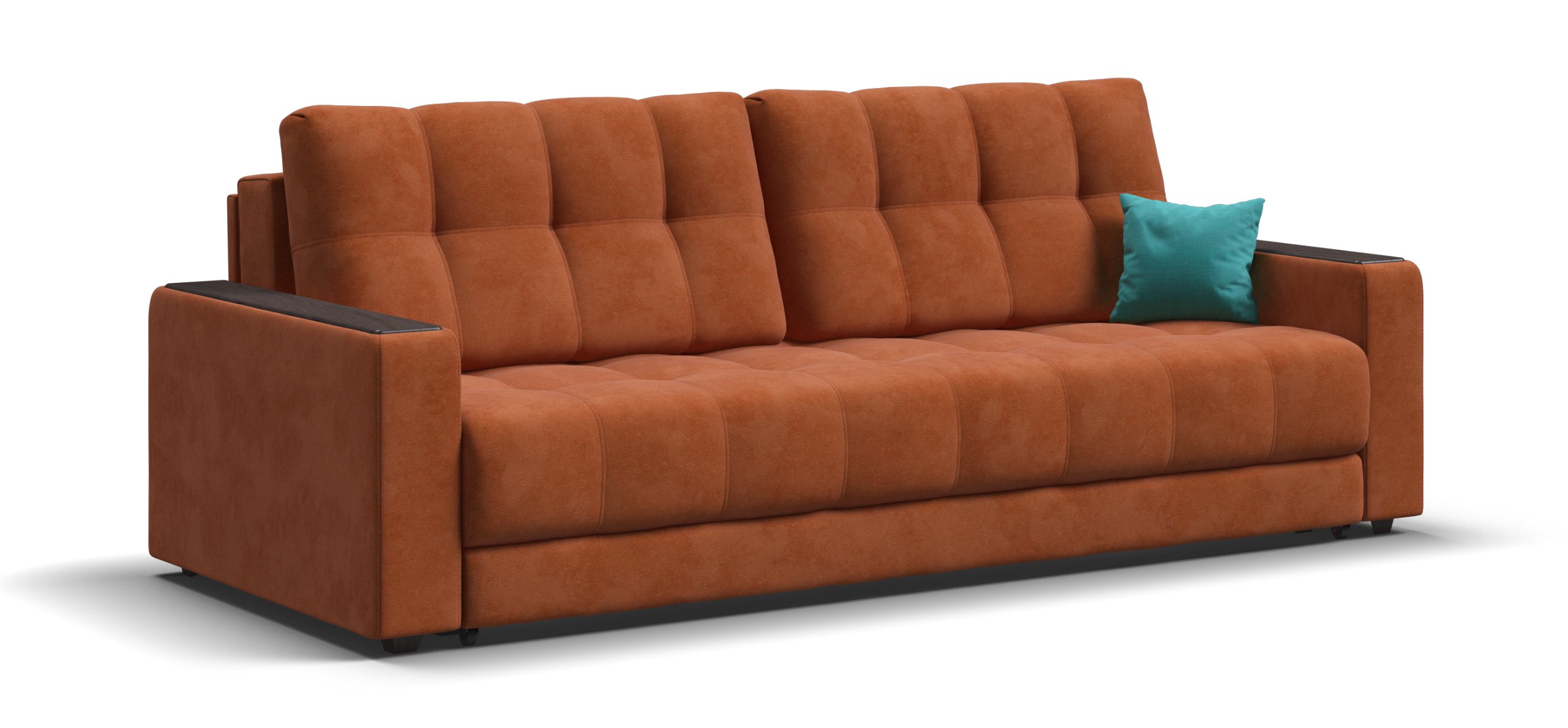 

Диван Босс велюр Алькантара оранж, Оранжевый