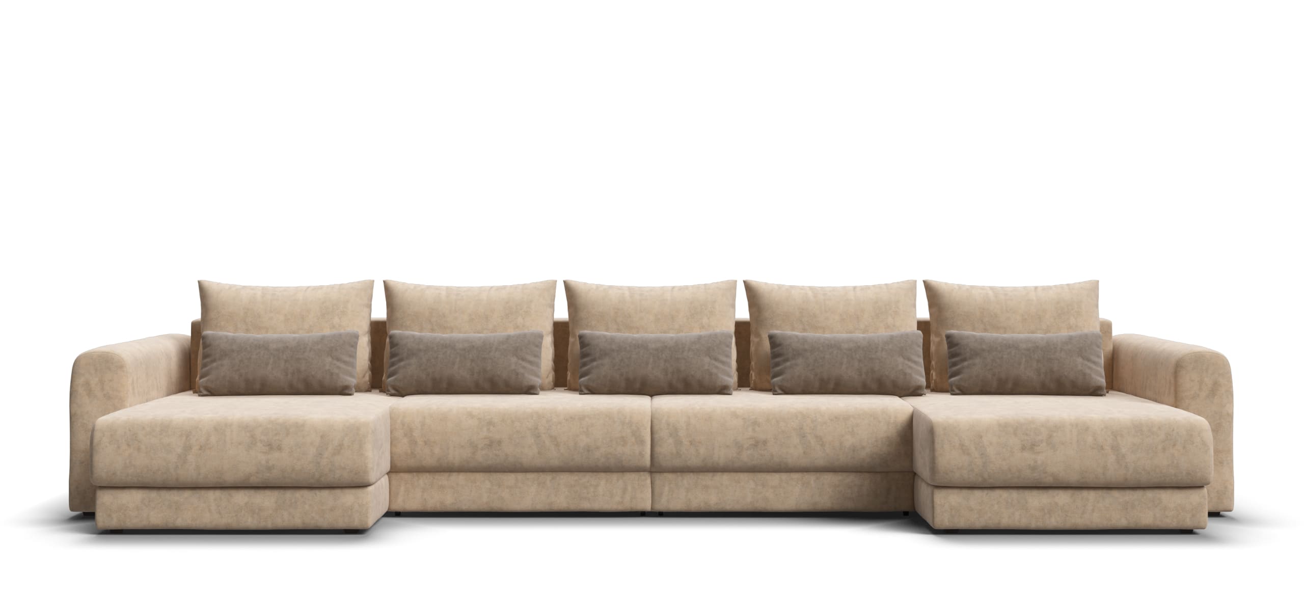 Модульный п-образный диван Ричмонд Модуль велюр Роял шампань 101995₽