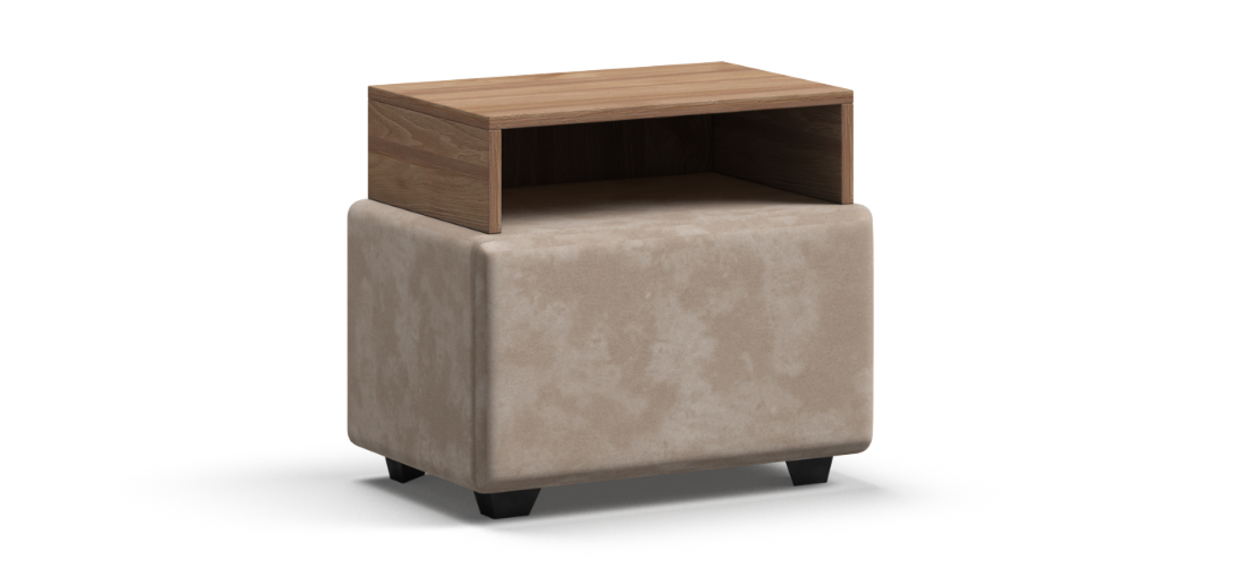 

Тумба Босс велюр Алькантара пепел, Орех селект