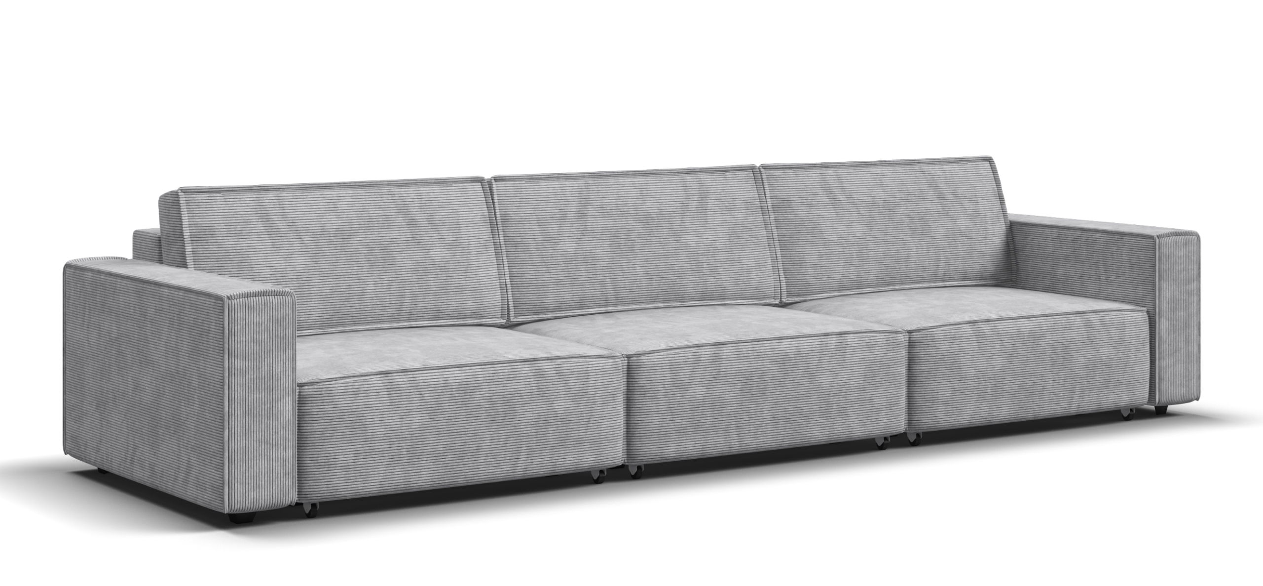 Диван Босс Софт Модуль Макс Вельвет Корд серый 100700₽