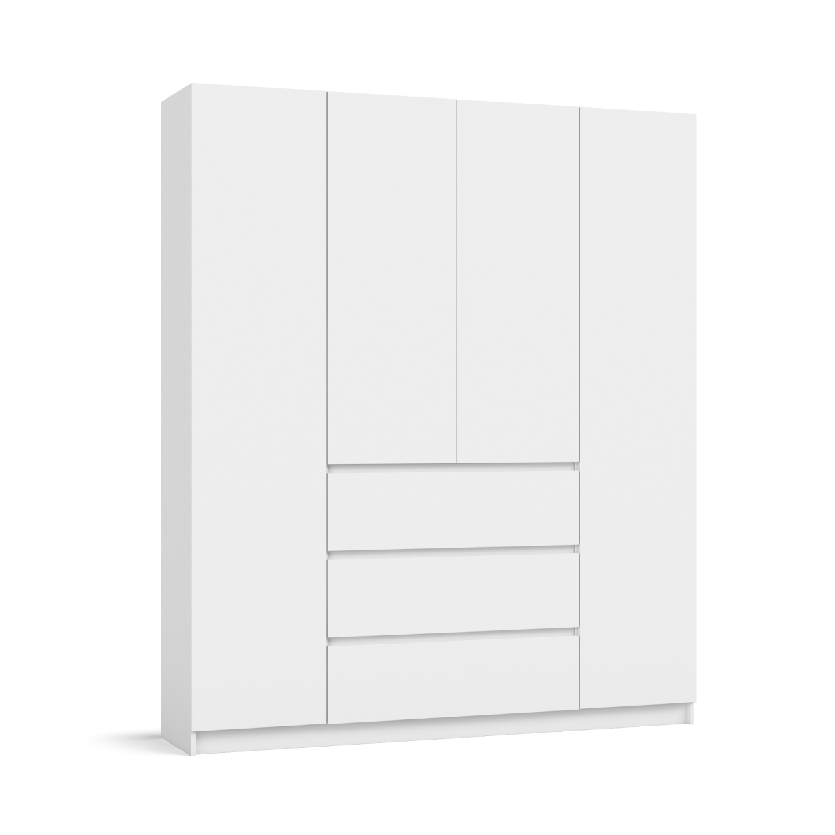 Идея 180 шкаф распашной 4Дящики Белый 17499₽