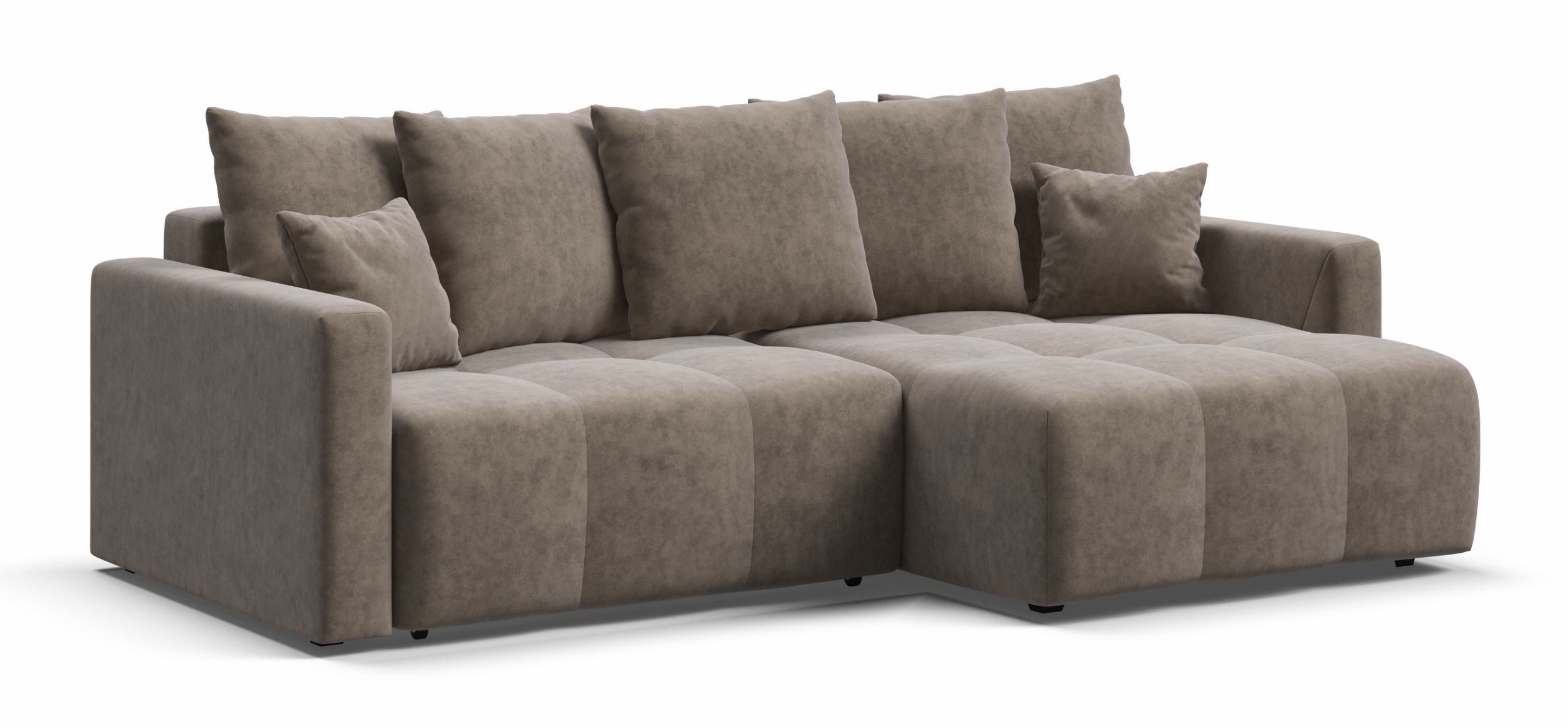 Угловой диван Босс Тренд велюр Роял тауп 65700₽