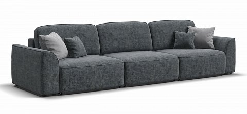 Диван Кинг Макс Шенилл Смарт серый