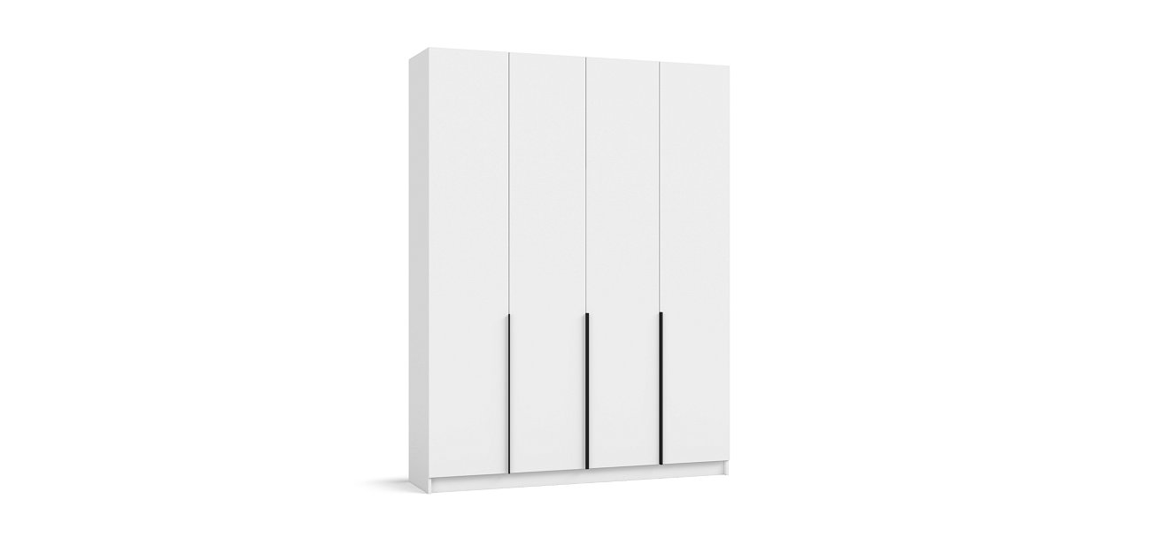 Рим 160 шкаф распашной 4Д+ящики 01 Белый