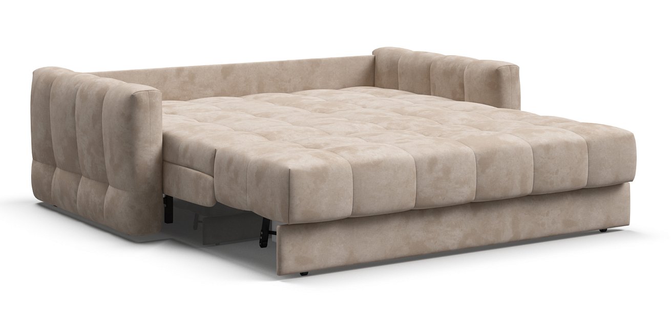 Диван Босс Слип 160 велюр Алькантара пепел