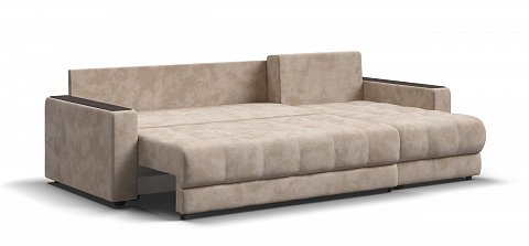 Угловой диван Босс Классик велюр Алькантара пепел 3