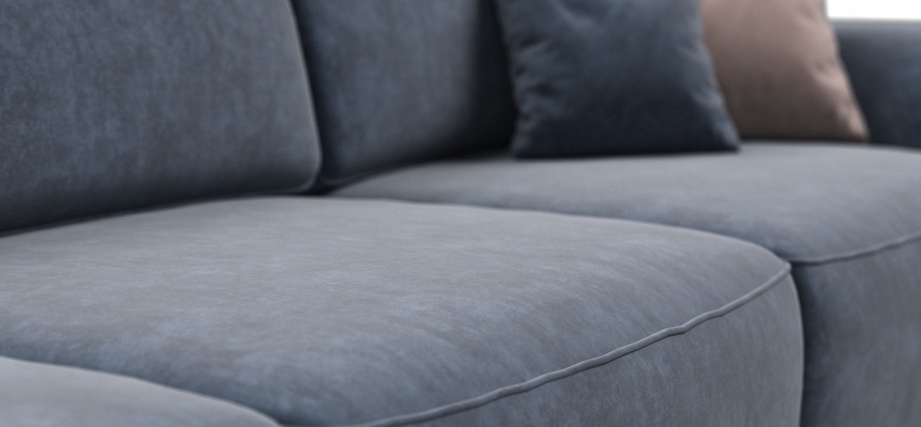 Угловой диван Кинг Модуль Макс велюр Роял синий