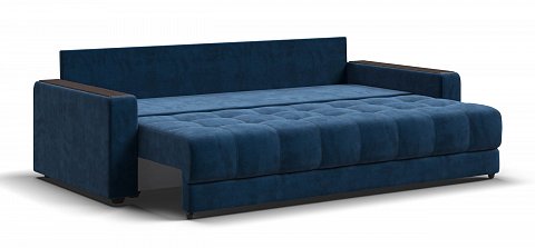 Диван Босс велюр Монолит синий 3