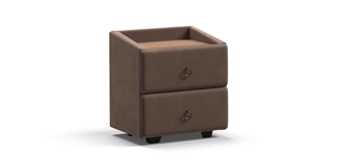 Тумба Босс Классик велюр Монолит Мокко, Орех Селект