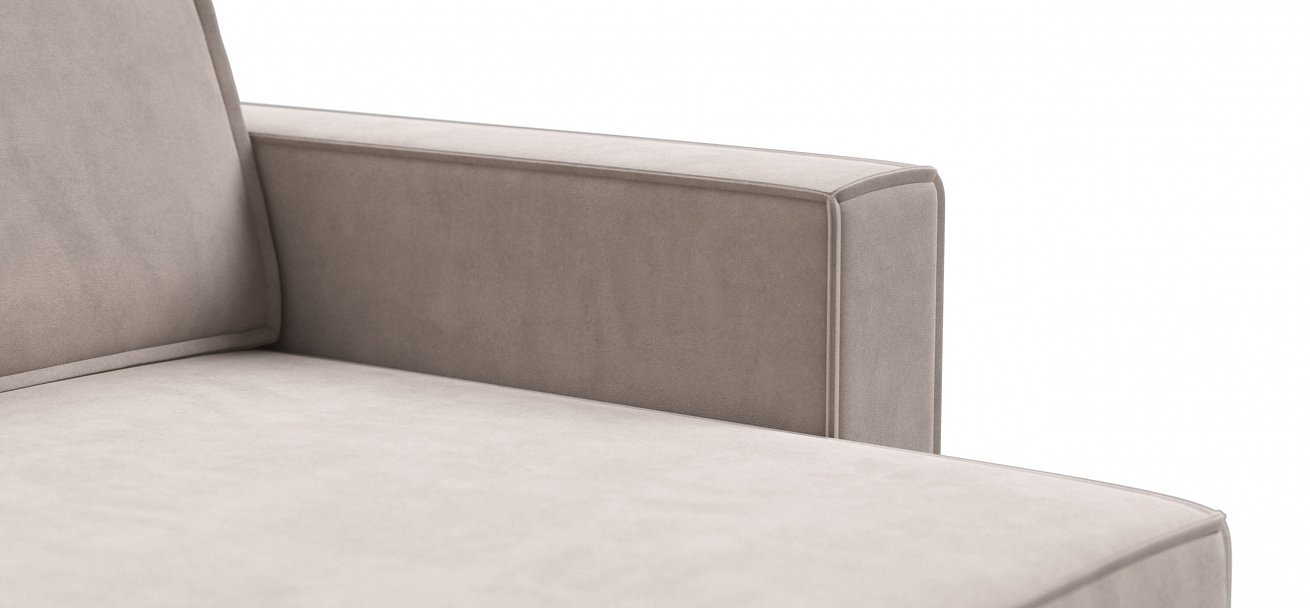 П-образный диван Босс Софт Модуль велюр Монолит латте