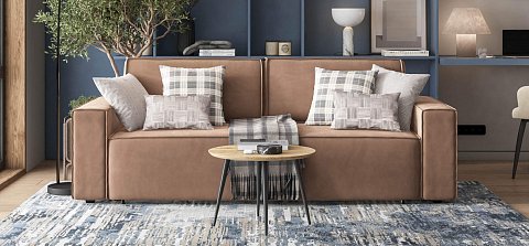 Диван Норд велюр Монолит мокко 2