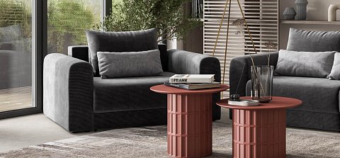 Кресло Ричмонд Модуль Вельвет Корд графит 2