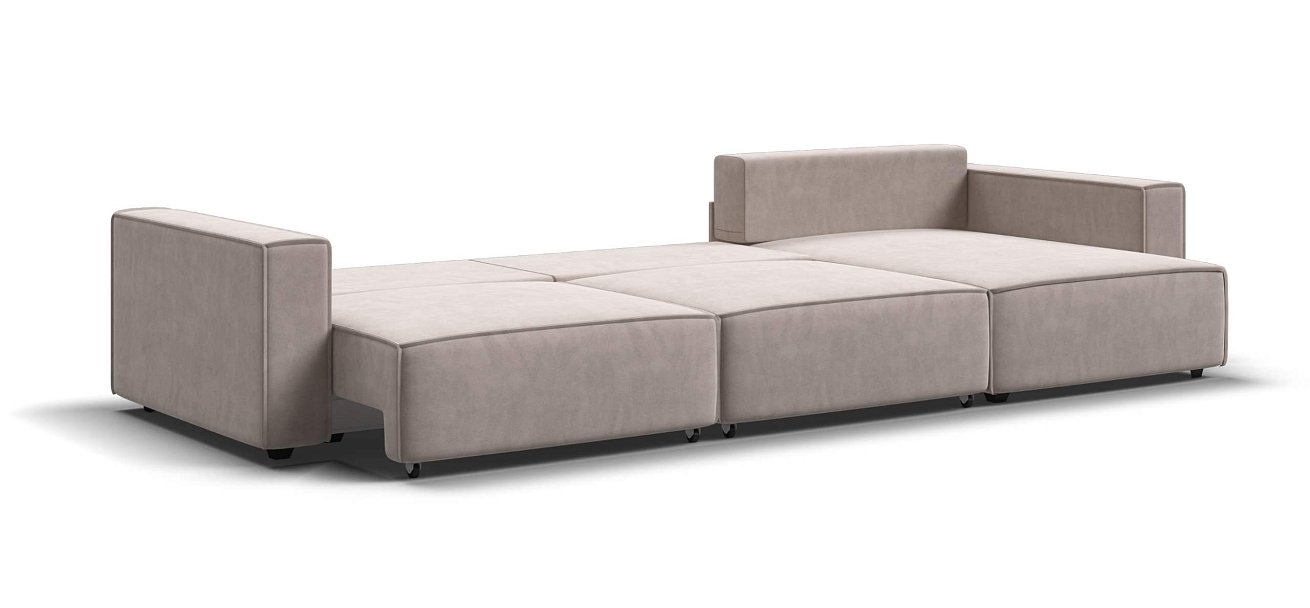 Угловой диван Босс Софт Модуль Макс велюр Монолит латте