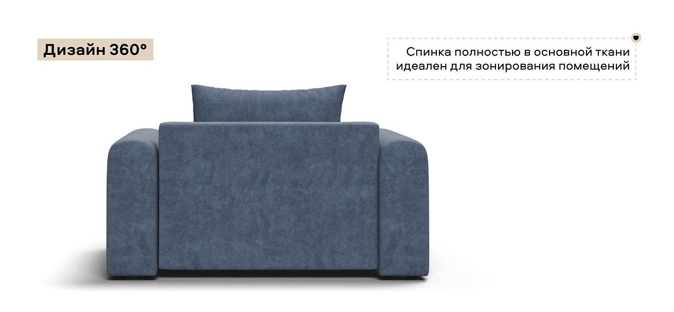 Кресло Ричмонд Модуль велюр Роял синий