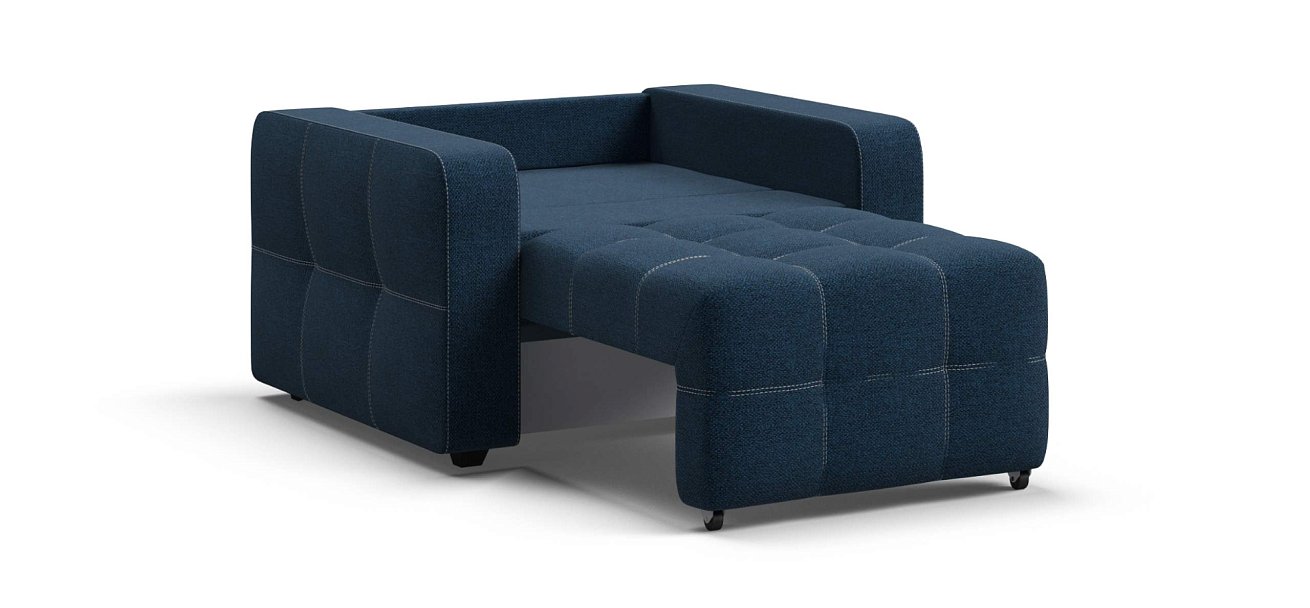 Денди кресло-кроватьРогожка Мальмо синий