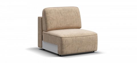 Кинг Модуль спальное место велюр Роял шампань 1