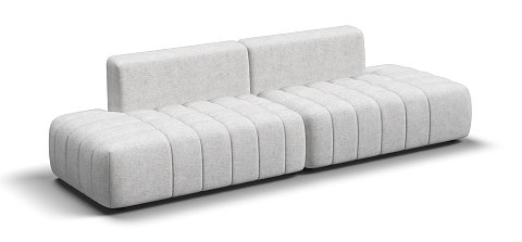 Диван прямой Босс Твин Шенилл Клауд крем 3