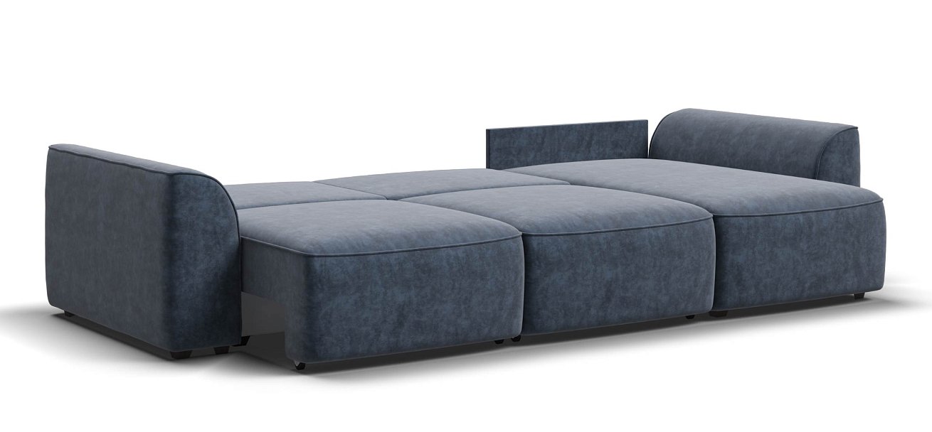 Угловой диван Кинг велюр Роял синий