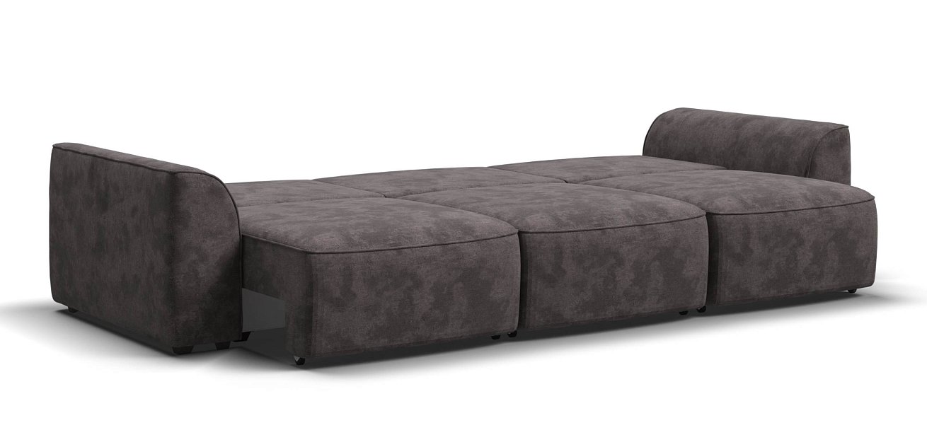 Диван Кинг Модуль Макс велюр Алькантара серый