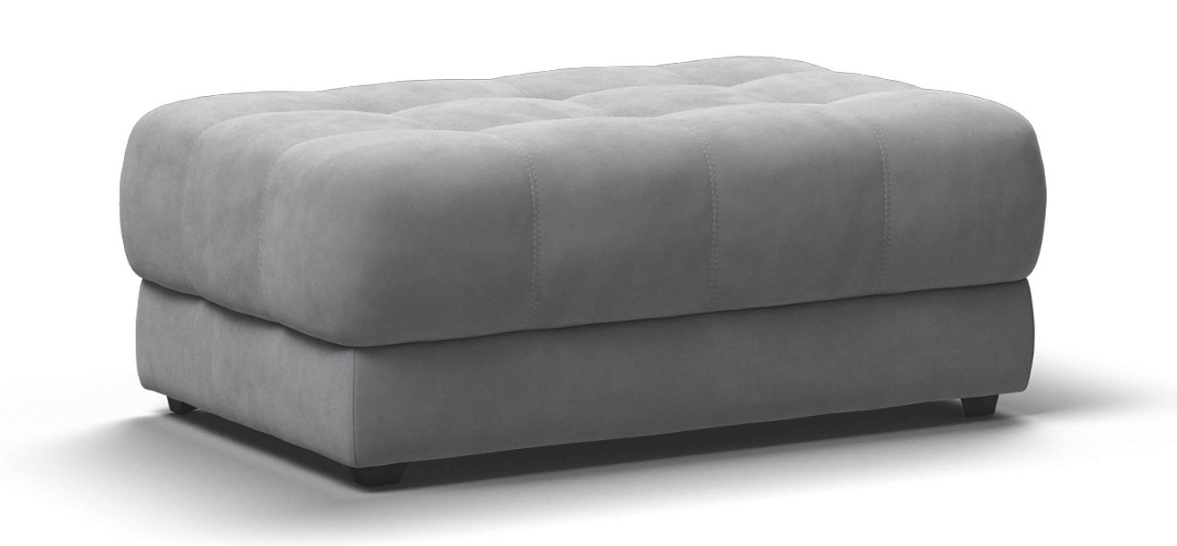 Босс пуф велюр Монолит сталь