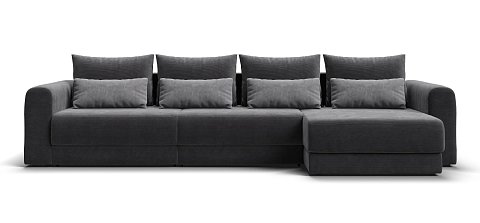 Модульный угловой диван Ричмонд Модуль Макс Вельвет Корд графит 1