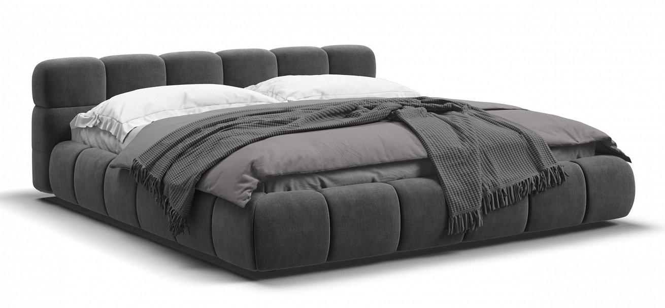 КроватьБоссДрим180*200ПровелюрMonolitсерая