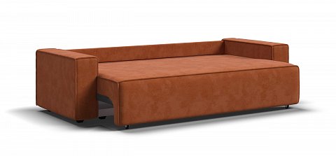 Диван Норд велюр Алькантара оранж 3