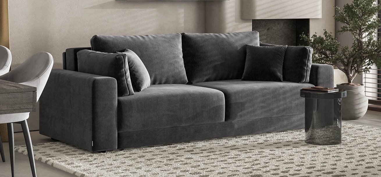 Диван Босс Прайм Вельвет Корд графит