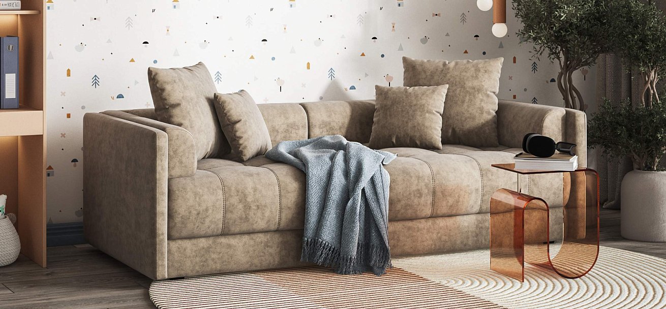 Тахта Босс велюр Роял тауп