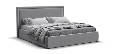 Фрея Кровать без ПМ 160*200 велюр Монолит сталь 1