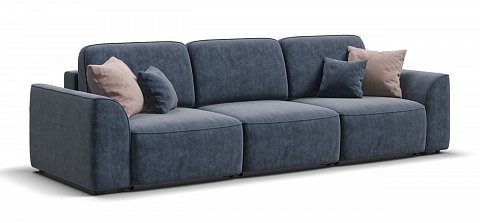 Диван Кинг Модуль Макс велюр Роял синий 1