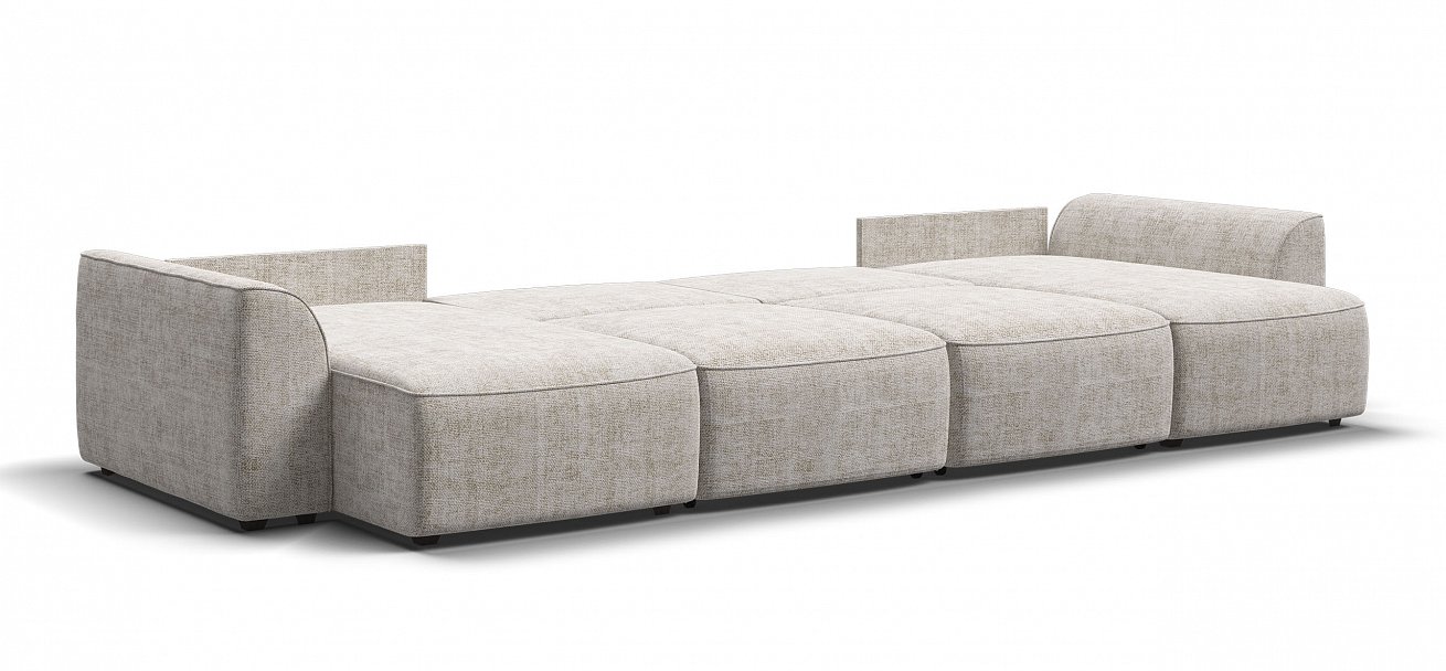 П-образный диван Кинг Модуль Шенилл Смарт кварц