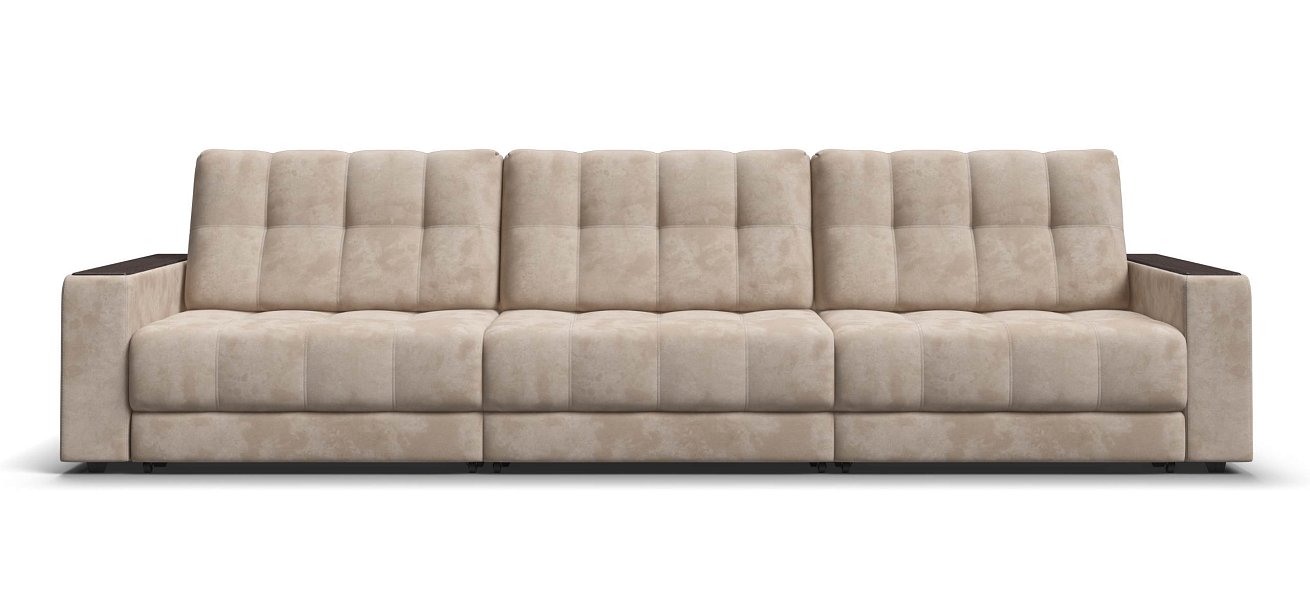 Диван Босс Гранд велюр Алькантара пепел